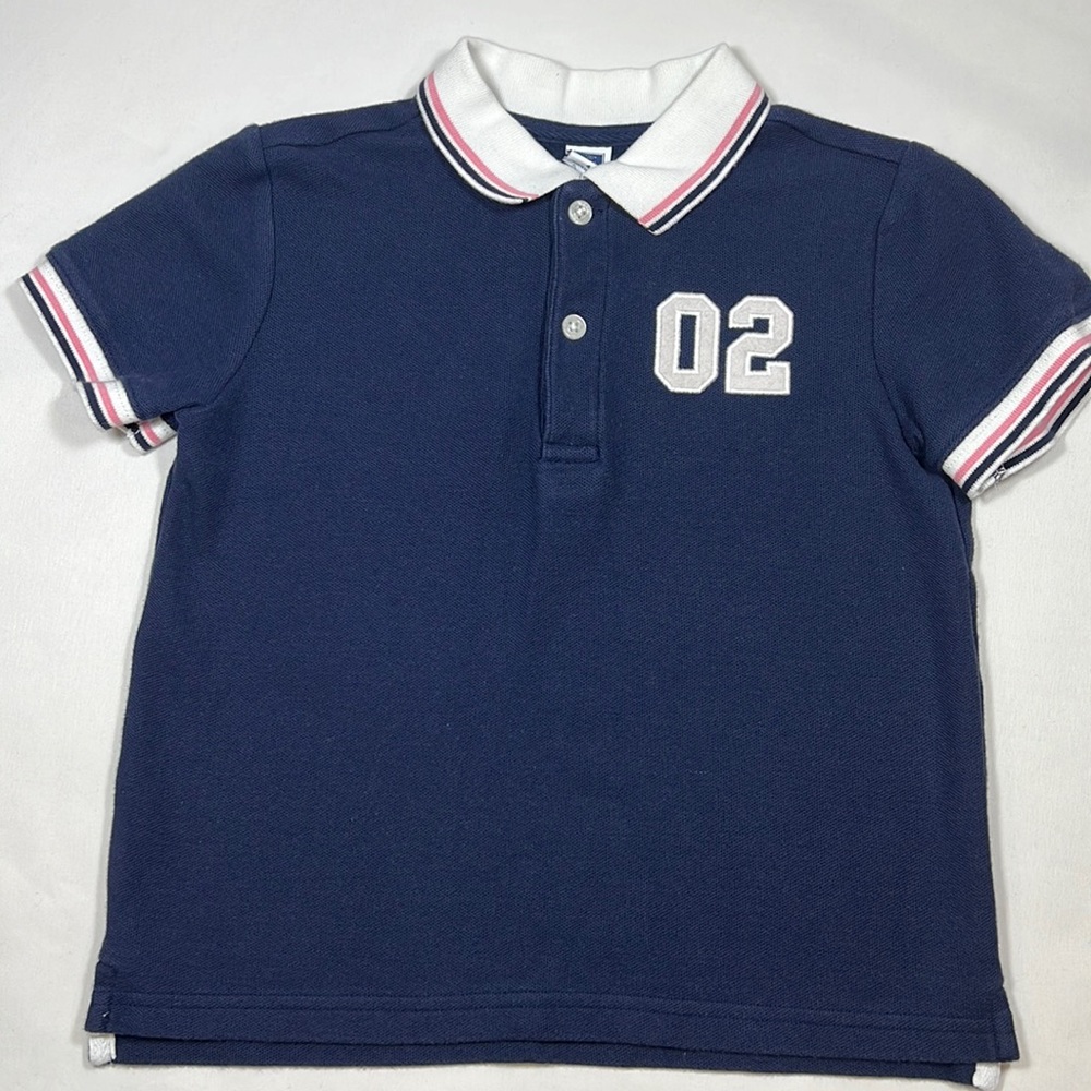 Janie and Jack Boys Navy Blue Polo Shirt Size 4
